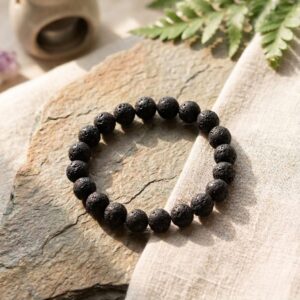 Lava Stone Bracelet men/women, Aromatherapy Diffuser, Unisex Stretchable Beaded Jewelry